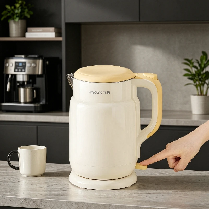316L Stainless Steel Double Wall Water Kettle, 0-Coating Seamless Inner Pot, Anti-Dry Boil Corrosion-Resistant for Home Use