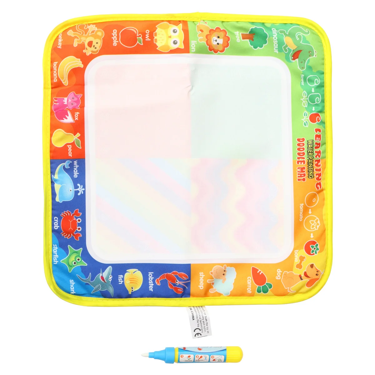 2 pçs crianças pintura pano animal desenho cobertor colorido graffiti pano criativo tapete de escrita para aprender imaginação