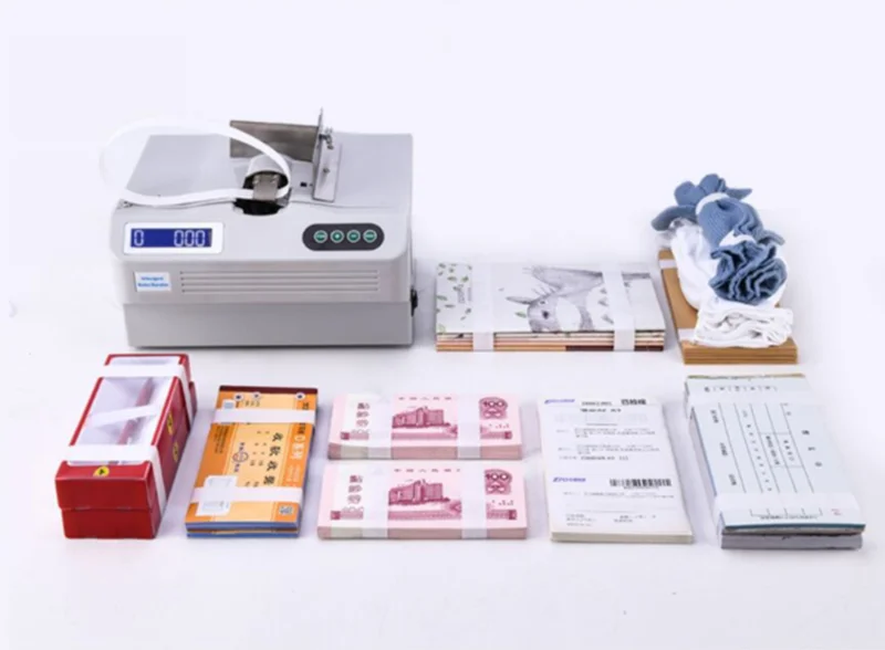 Paper tape Strapping machine Electric Intelligent Bills Bundle machine Automatic Banknote Tying machine Banding machine