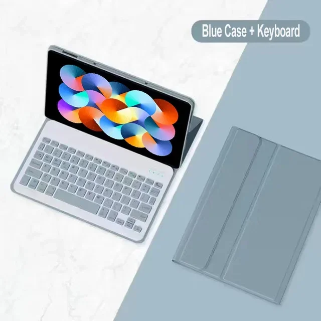 Casing dengan Penutup Keyboard untuk Samsung Galaxy Tab A7 Lite T220 T225 8.7 Inci Tablet Casing Keyboard untuk Tab A7 Lite 8.7 Inci 2021 Funda