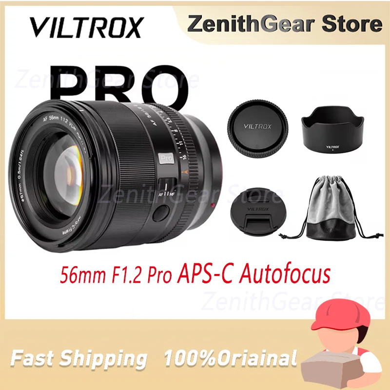 

Viltrox AF 56mm F1.2 Pro APS-C Auto Focus Large Aperture Prime Cameras Lens For Sony E Fujifilm X Series Mount Cameras