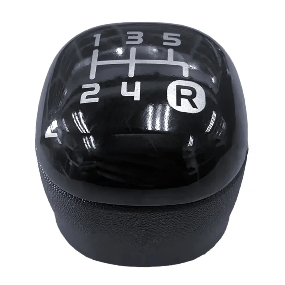 

Eye-catching Design Vehicle Interior 5-Speed Gear Knob Black Gear Knob Easy Assembly Enhanced Grip High-quality Materials