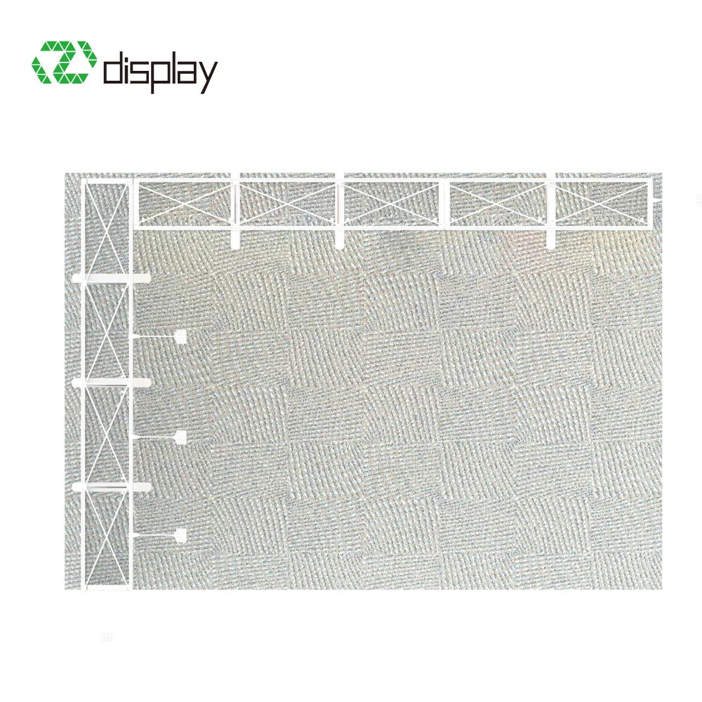 Ekspozytor targowy LED typu pop-up o wymiarach 10x10 stóp (ok. 3x3 m) z podświetleniem, rozmiar powiększony do 10x20 stóp (ok. 3x6 m) - stojaki reklamowe z podświetleniem.