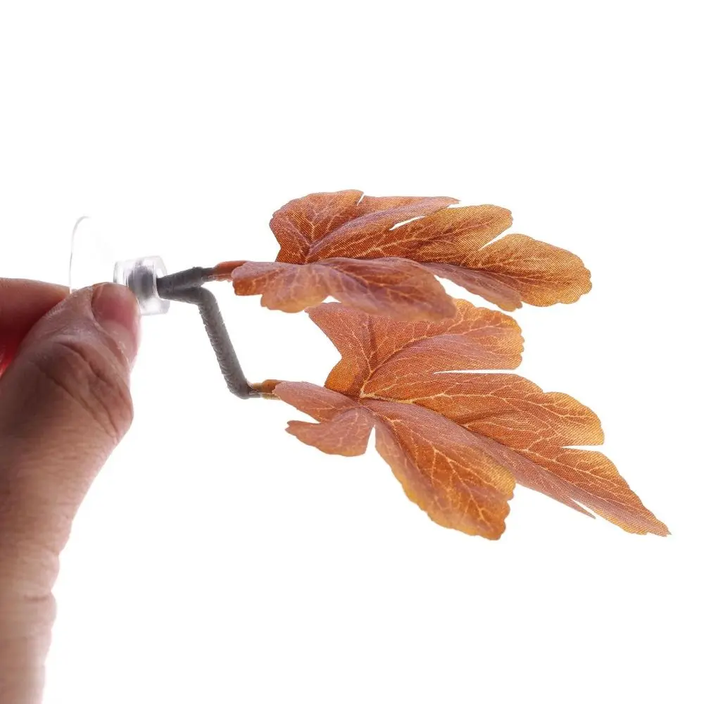 

Aquariums Decor Plastic Betta Fish Rest Leaf Simulated with Suction Cups Artificial Plants Creative Fish Spawning Leaf Home