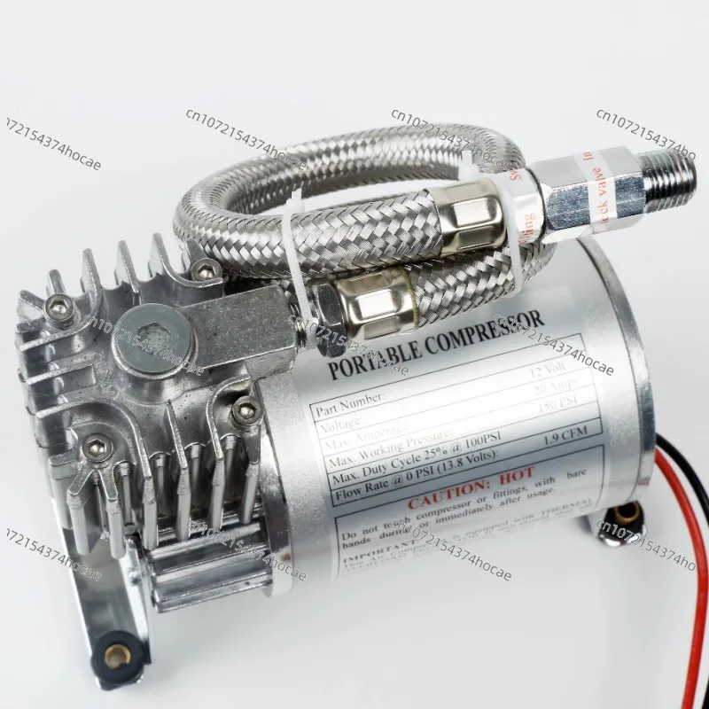 

12 В автомобильный модифицированный подвесной двигатель из нержавеющей стали, воздушный насос для автомобиля, воздушный звуковой компрессор, безмасляный