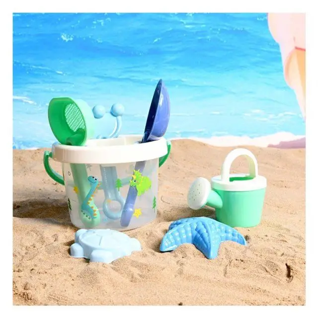 Set Mainan Pantai Anak-anak Bermain Bayi dengan Pasir Menggali Sekop Pasir dan Alat Ember Cassia Bermain Di Tepi Pantai Air