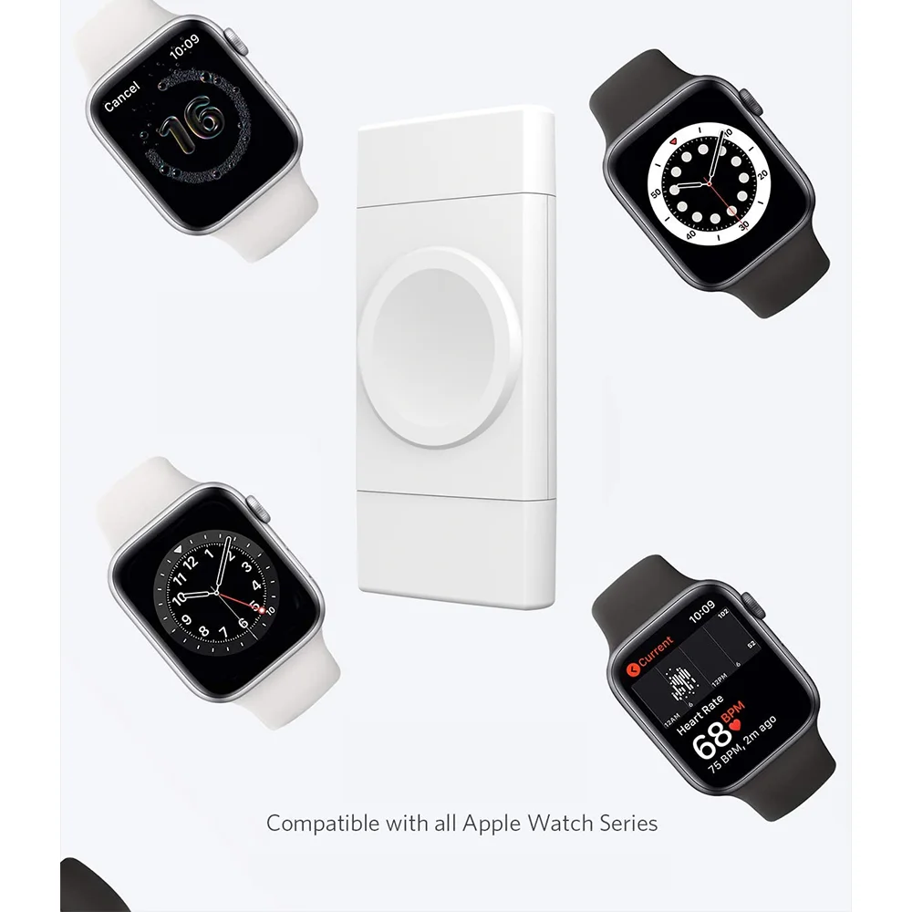 Bezprzewodowa ładowarka do zegarka 2 w 1 do Apple Watch 8 7 6 5 SE / Samsung Galaxy Watch 5 4 3 2 Stacja szybkiego ładowania Niezbędne w podróży — zdjęcie 3