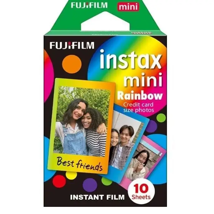 10 Sheets Fujifilm Instax Mini Film For Fuji Instant Camera Mini 12 LiPlay 11 9 8 7s 90 LINK Edge Color Instax Film Photo Paper