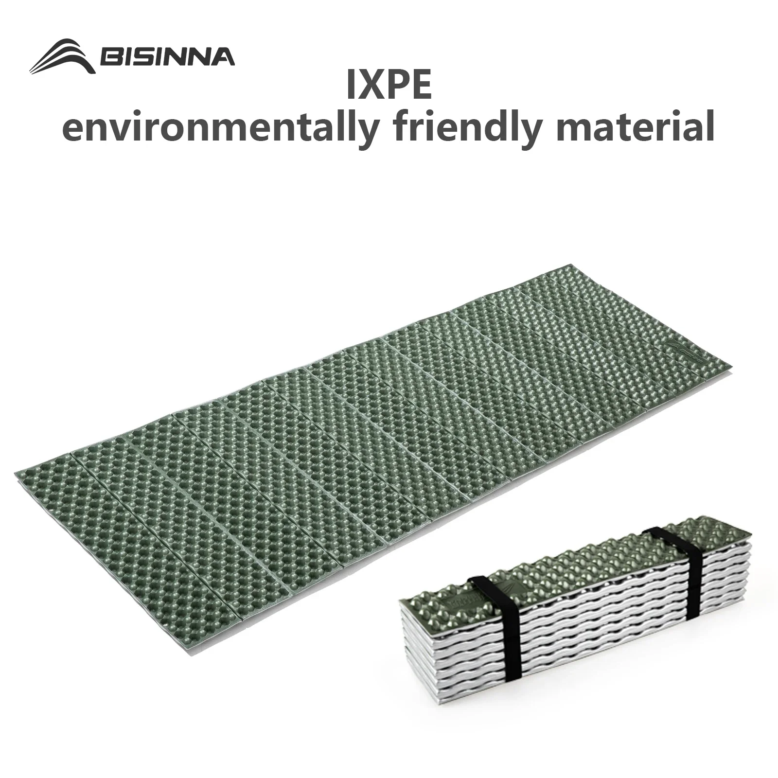 

Сверхлегкий коврик для кемпинга BISINNA, портативный складной влагостойкий спальный коврик для пикника, пешего туризма, путешествий