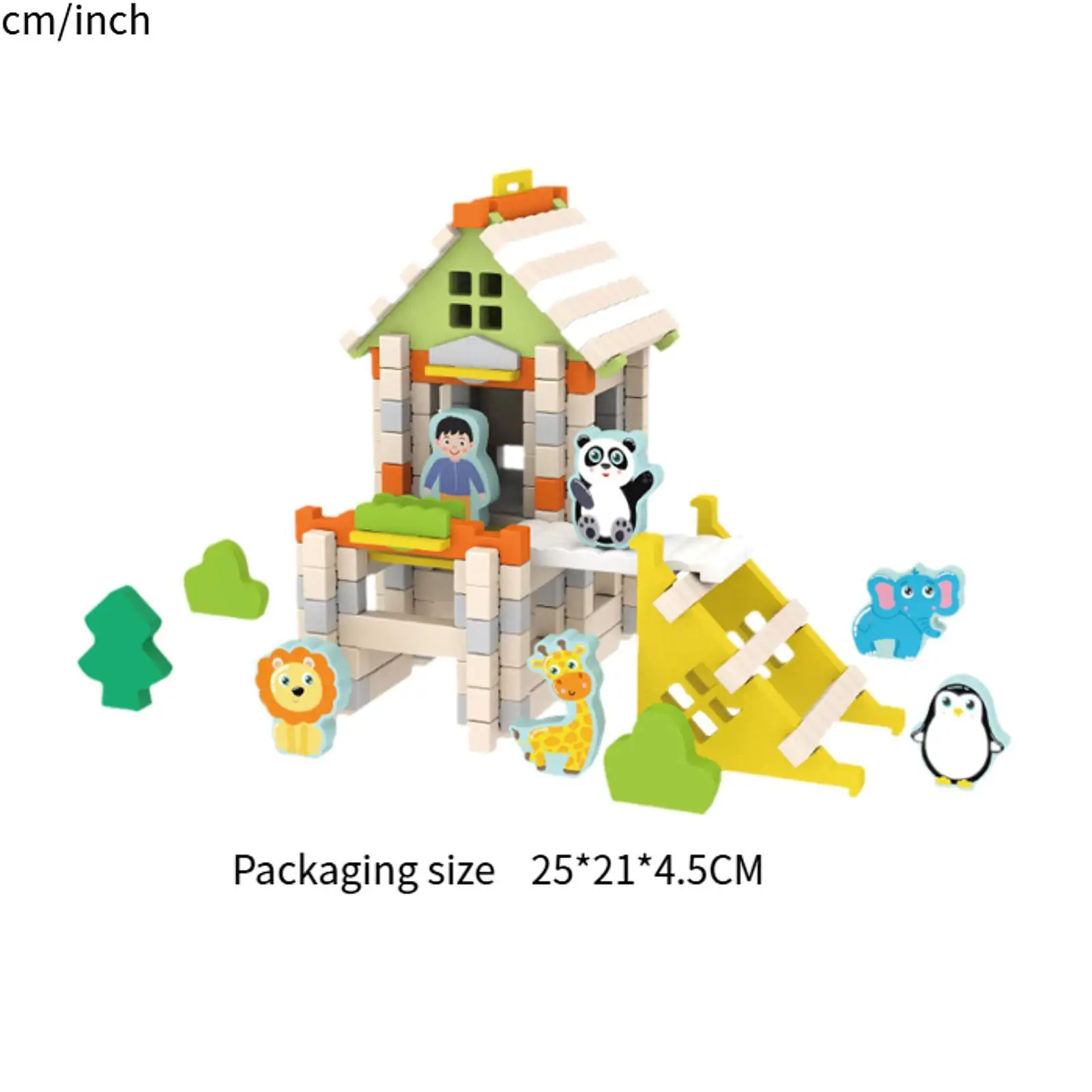 Wooden House DIY Building Blocks Set Creative Educational Toy for Children