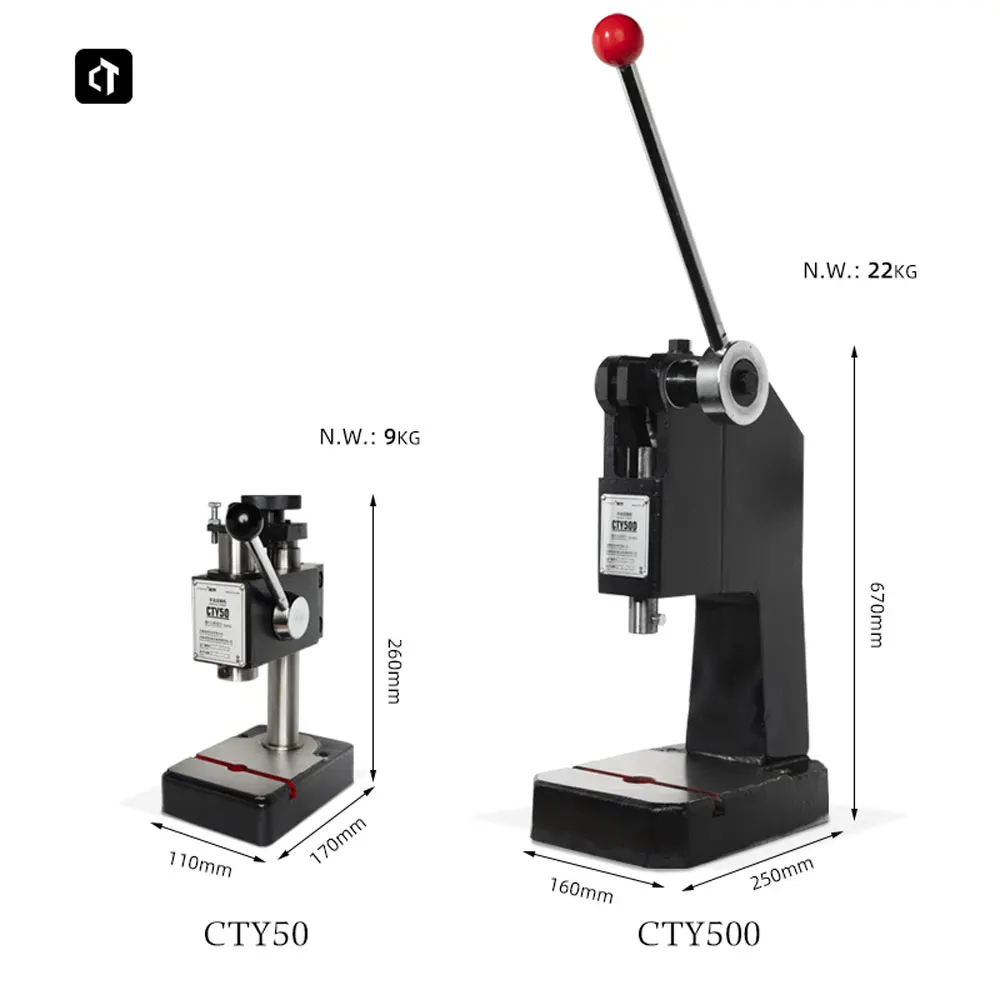 CTY50 Manual Press Machine Press Hand Tools Bearing Zipper Clock Repair Installation Press Mini Punch