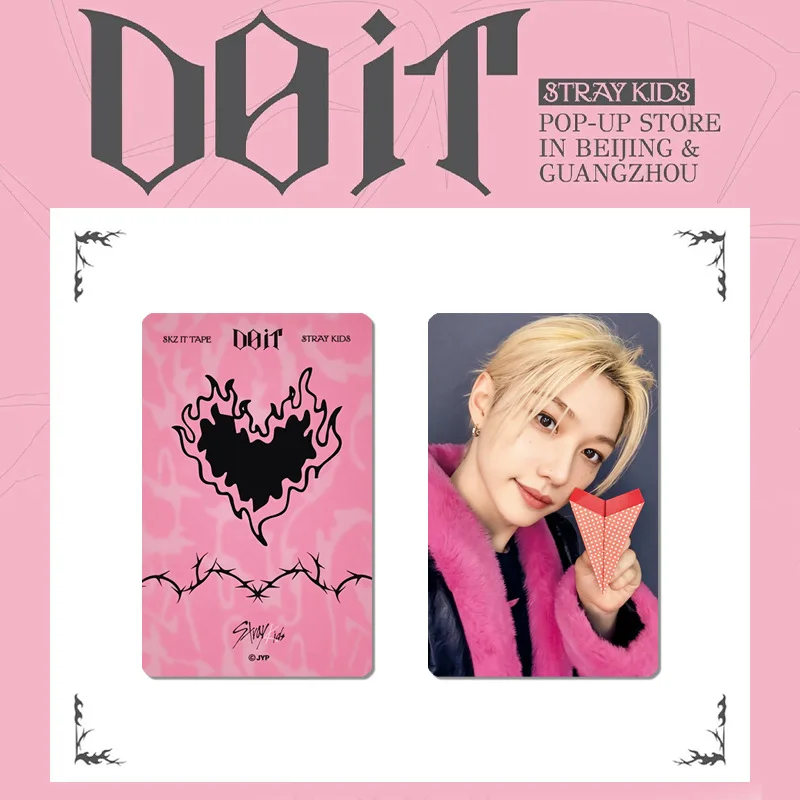 SPOT 8 Uds nuevo álbum KPOP STRAYKIDS "DO IT" tarjeta LOMO domina tarjeta Flash tarjeta de la suerte onda coreana SKZOO FELIX HYUNJIN BANG CHAN IN