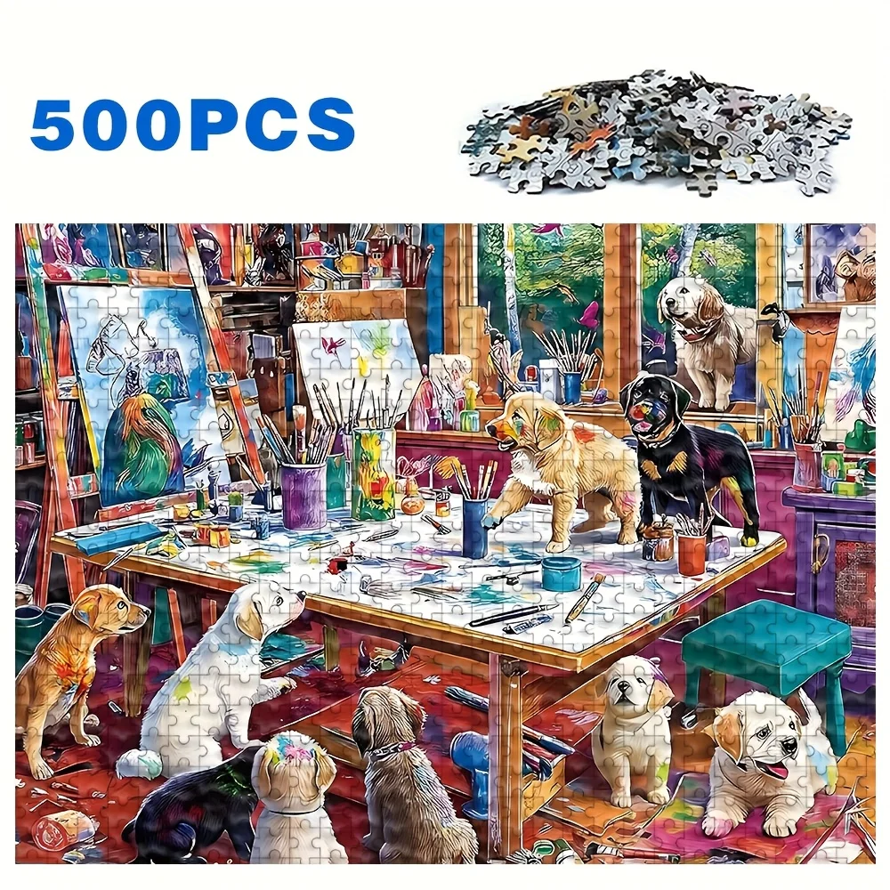 500/1000ピース 大人向けパズル、高品質でリラックスできるファミリーゲーム、誕生日、クリスマス、ハロウィン、ギフトに最適、ベストチョイス