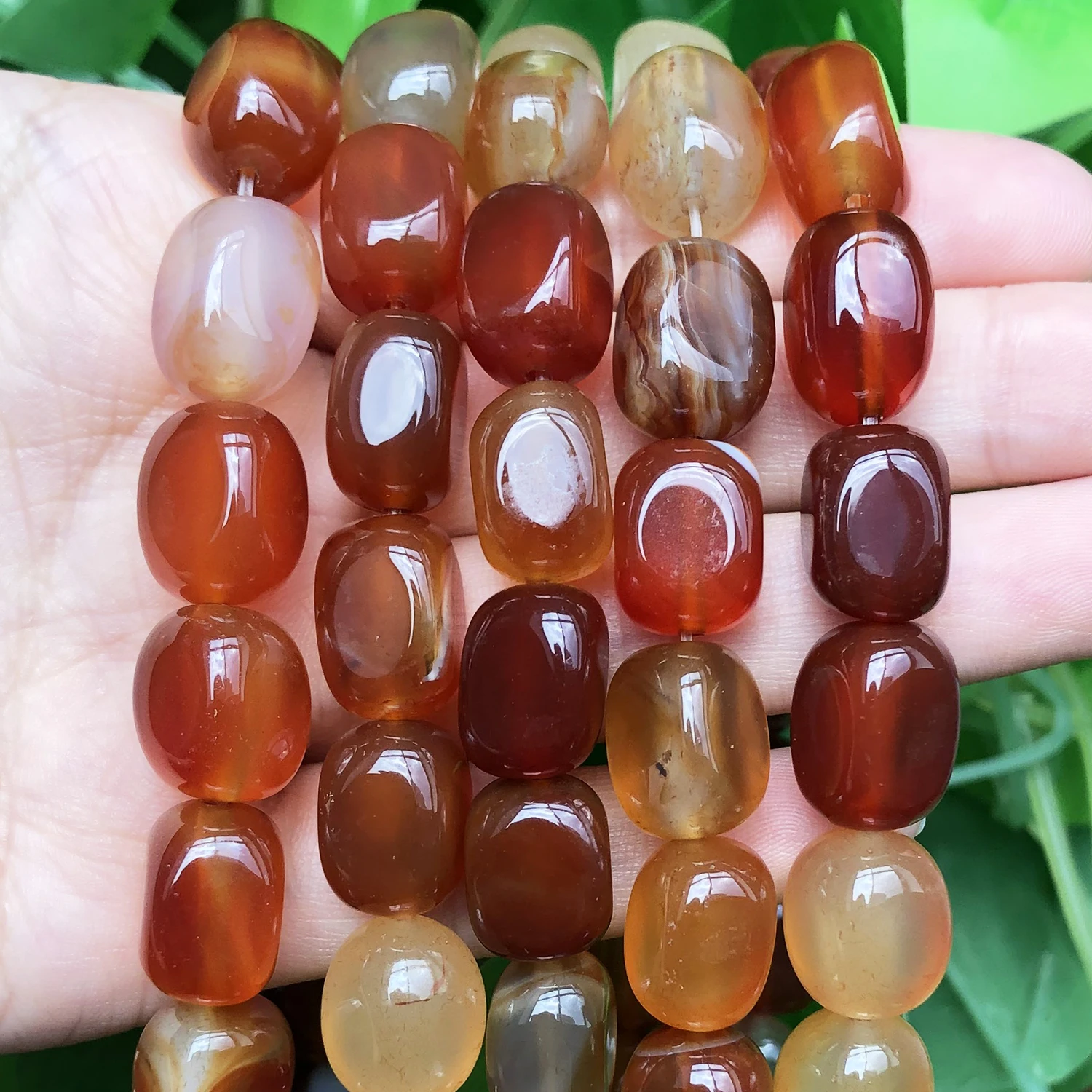 8x12mm Irregular Red Persian Agates Stone Beads Natural Loose Spacer Bead for Diy Handmade Bracelet Jewelry Making Accessories