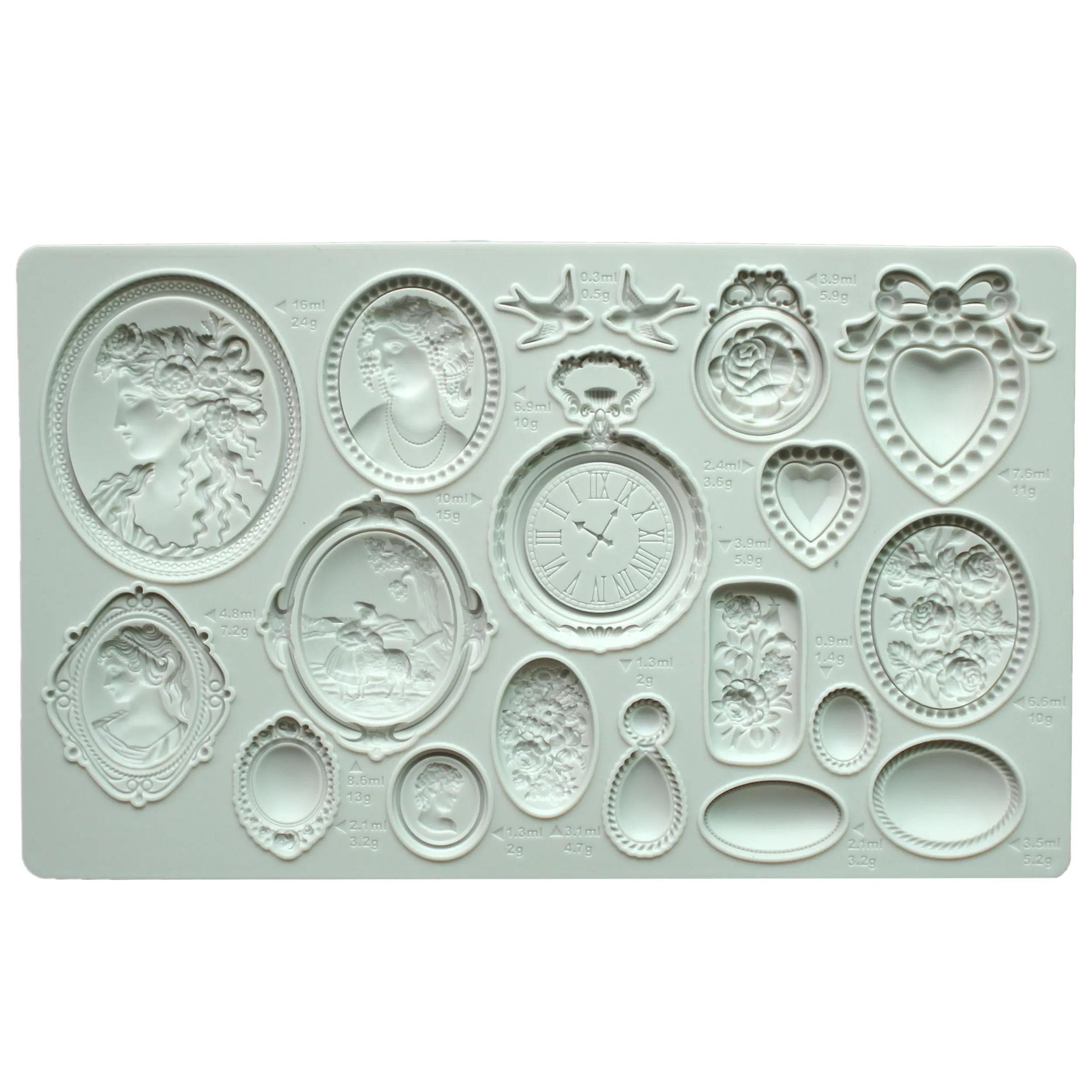 Gemstones, Emblems, Relief Silicone Mold Fondant Cake Decorating Silicone Mold Clay,Sugarcraft Chocolate Baking Tool，Kitchenware