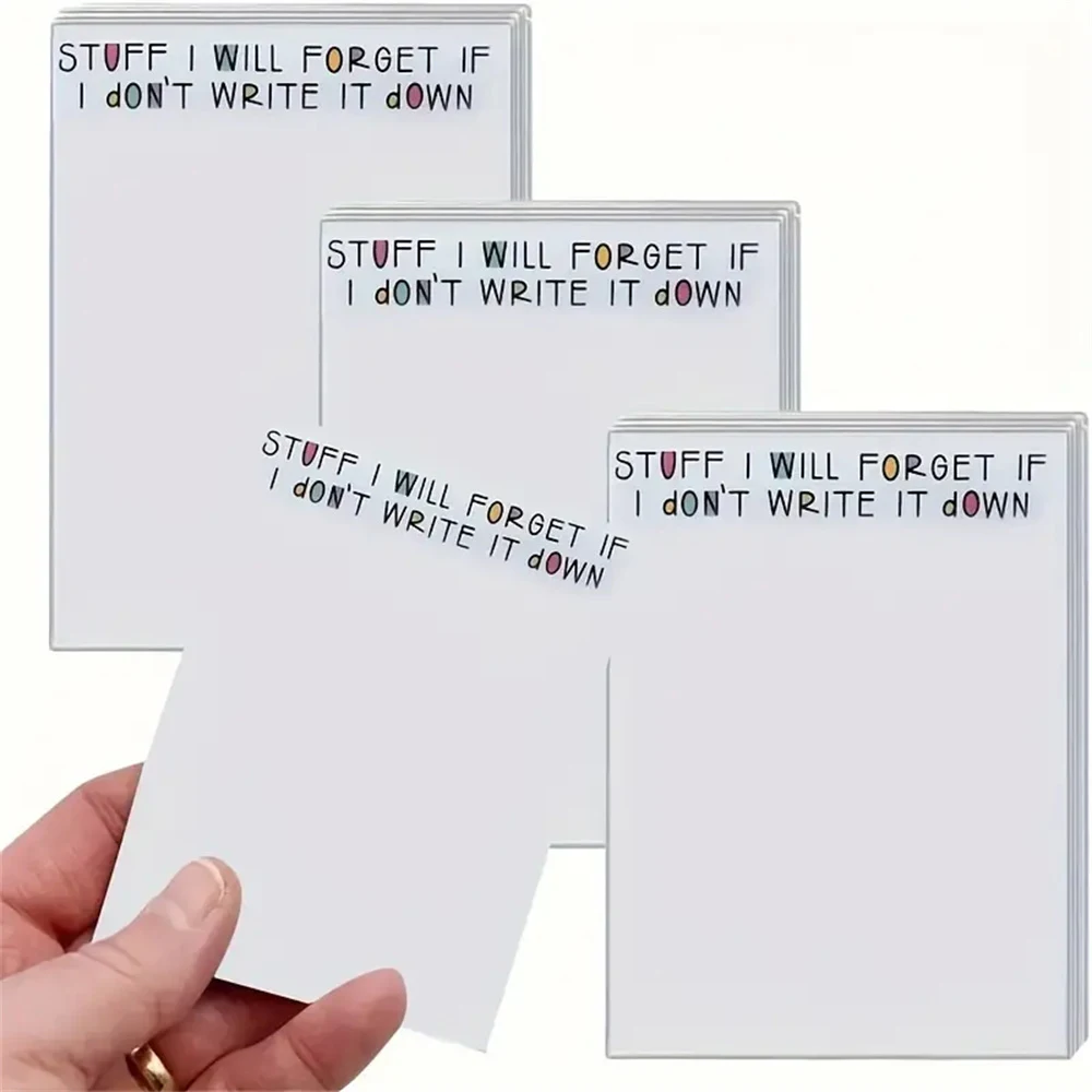 Funny Sticky Notes, To Do List, Notepad, Funny Stationery, Office Supplies, Notebook Labels, Desk Sticky Notes, 50 Pages, Durabl