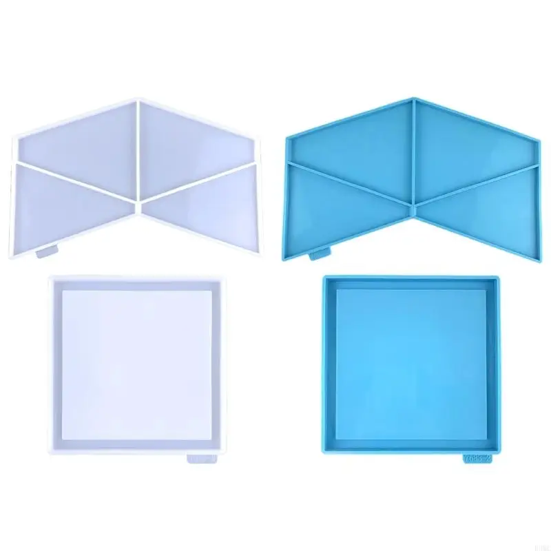 

R3MC Flower Vase Silicone Mold Set Pyramid Resin Mold DIY Decorative Crafts Mold Ornaments Mold Silicone Vase Molds Set