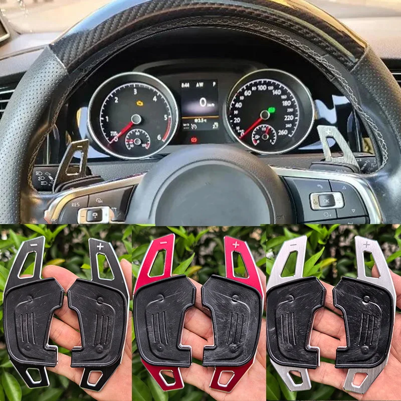 Für VW Golf 7 GTI MK7 GTE GTD RLINE Volkswagen POLO Scirocco Sagitar GLI Auto Lenkrad Schaltwippen Verlängerung Schalthebel Aufkleber