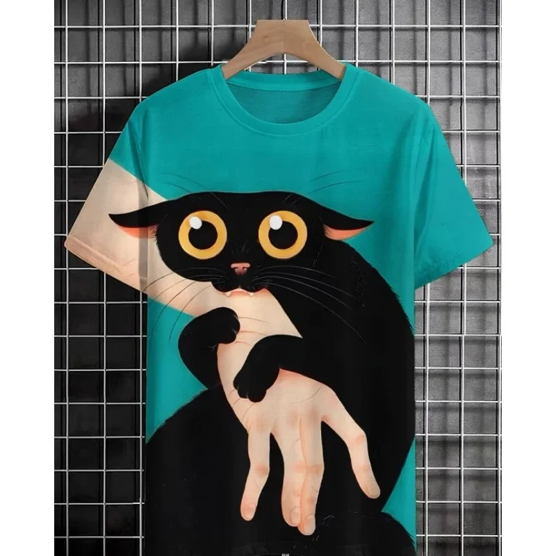 

Men's Funny Animal Graphic T-Shirt Summer Daily Casual Breathable Short Sleeve Tees Creative Design Quick Drying Clothes For Men