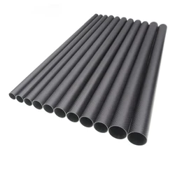 1 PCS 3K Carbon Fiber Tube Length 1000mm Diameter 24mm 25mm 26mm 27mm 28mm 29mm for RC Model Drone Tailpipe Matte Finish