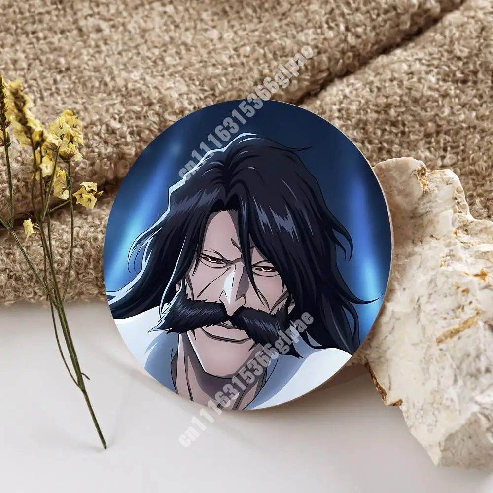 Kurosaki Ichigo & Yhwach B-Bleach Anime Wooden Cup Mat Espresso Whiskey Soda Water Coaster for Dessert Store