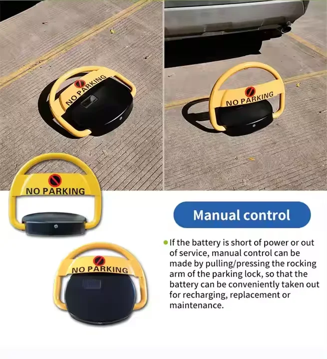 Solar Powered Heavy Duty Automatic Car Parking Lot Lock Waterproof Smart Security Standard Remote Control No Parking Blocker