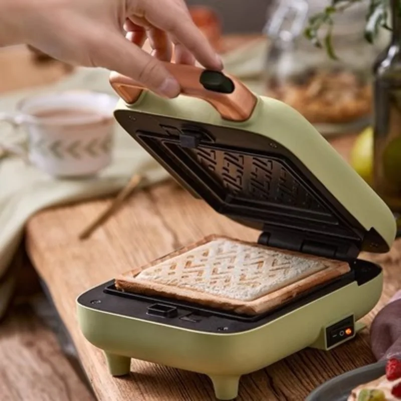 220V Household Electric Sandwich Maker Breakfast Bread Toaster Electric Baking Machine Cake Maker