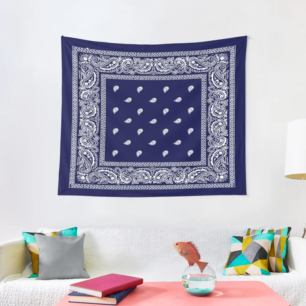 

Bandana BlueTapestry Home Decor Aesthetic Tapestry Wall