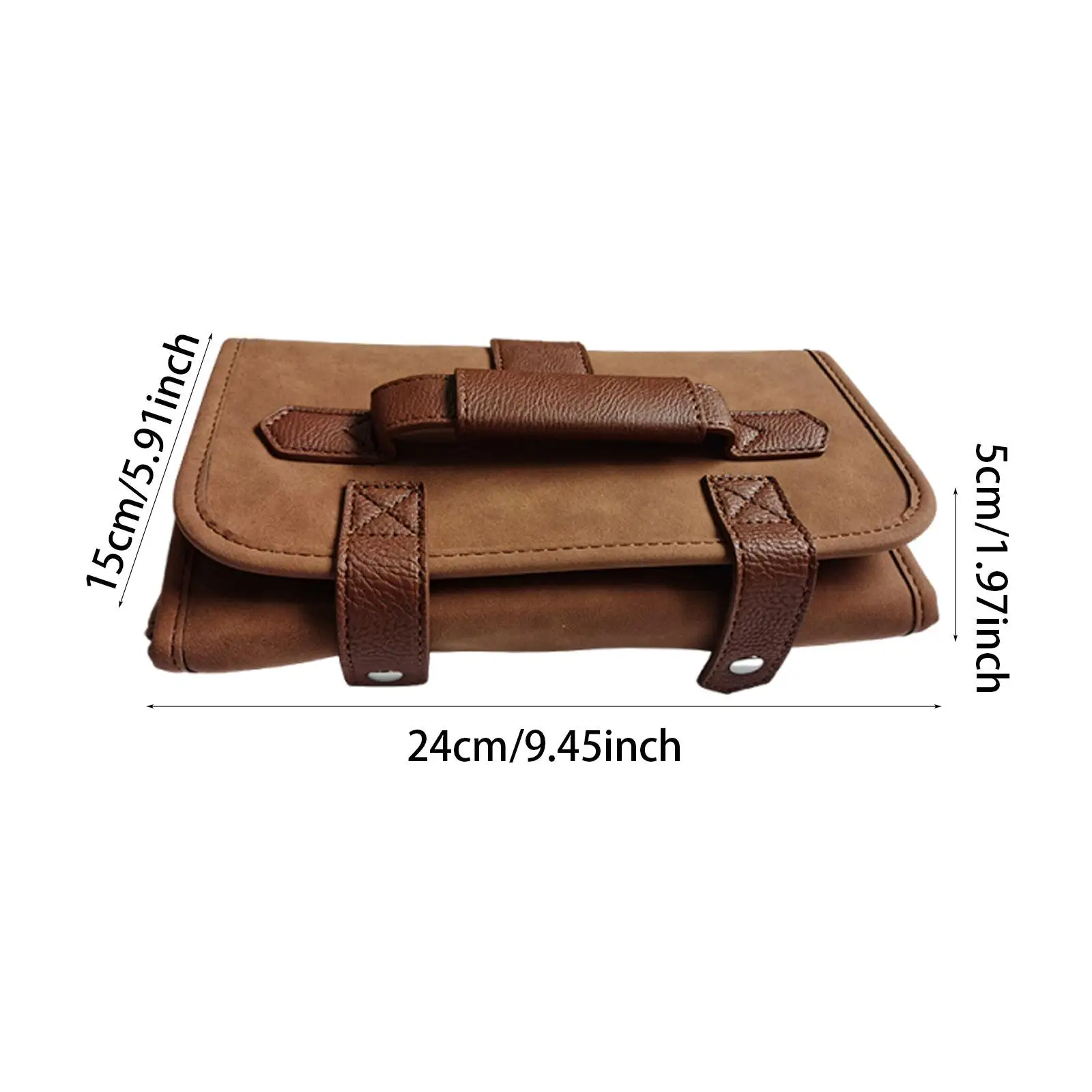 

Hairdresser Organizer Bag Durable Leather Barber Tool Holder Spacious Salon Accessories for Barbers Shop
