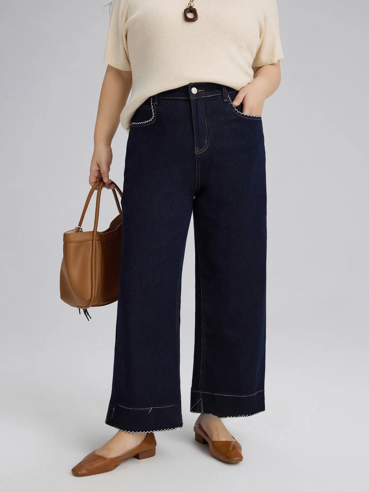 

Ретро-джинсы с завышенной талией, прямым кроем и цветочным декором, простые, больших размеров, для женщин, новинка ранней осени