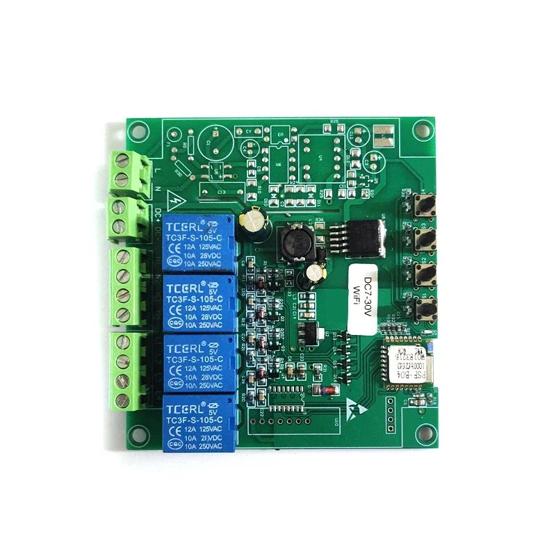 eWeLink 4 Channels WiFi Remote Relay Module DC7-30V Mobile App Controlled Smart Switch With Shell+433M