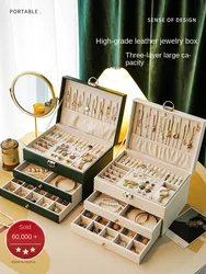 High-End Jewelry Organizer Box for Necklaces And Earrings with Large Capacity And Exquisite Design