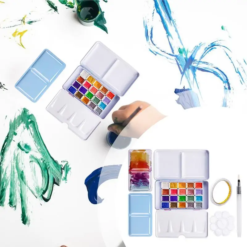 전문 수채화 페인트 세트, 색상 변경 수채화 페인트 세트, 20 가지 색상 변경 수채화 페인트 세트, 다기능