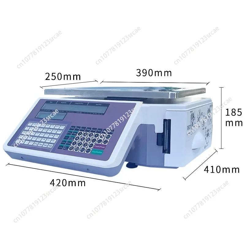 Electronic barcode scale label supermarket cashier scale electronic scale