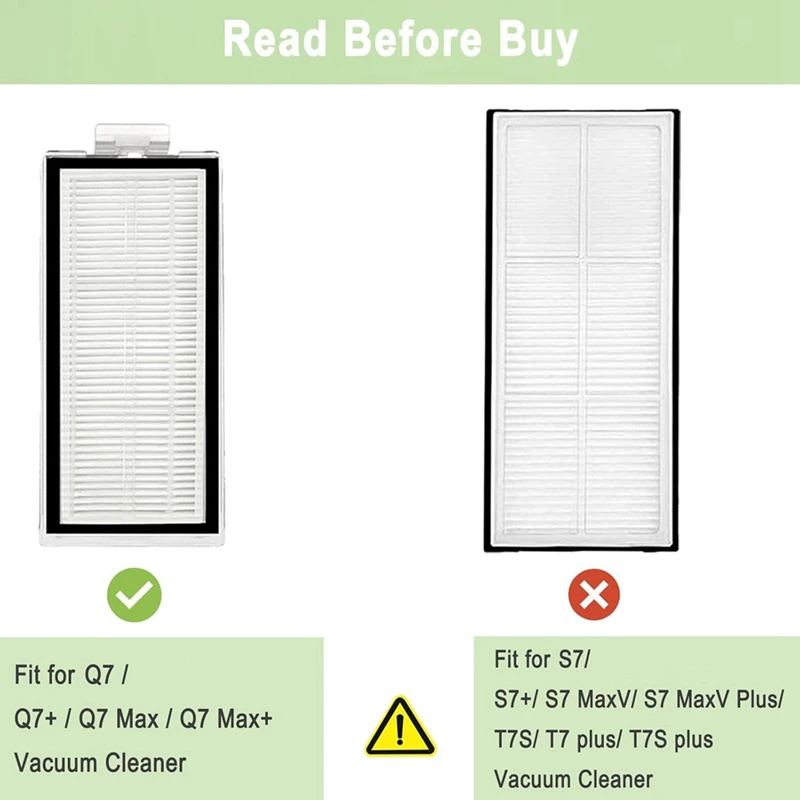 For Roborock Q7 Q7+ Q7 Max Q7 Max+ Vacuum Cleaner Main Side Brush Hepa Filter Mop Cloth Dust Bag Replacement Parts