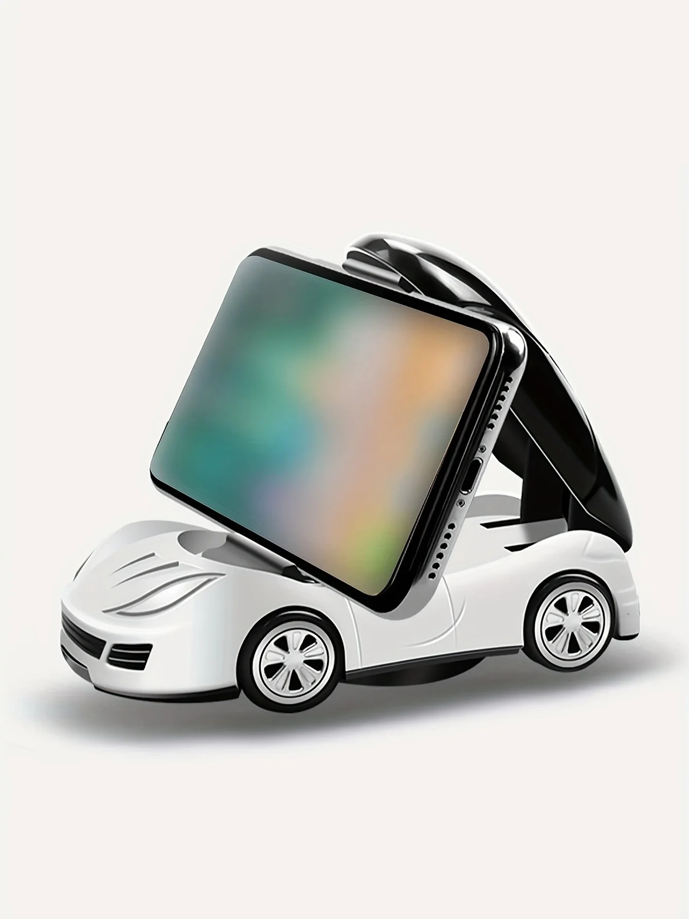 360 °   Support de téléphone rotatif pour modèle de voiture, ornement créatif en forme de véhicule pour iPhone 15/14/13 et Samsung S22