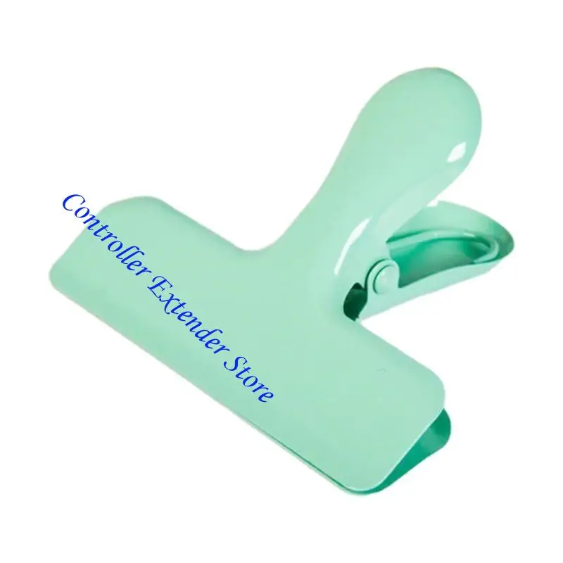 N84B Large Hinge Clips Colorful Clips Stainless Steel Paper Clamps File Clip for Receipts Bills Drawing Pad DIY Crafting