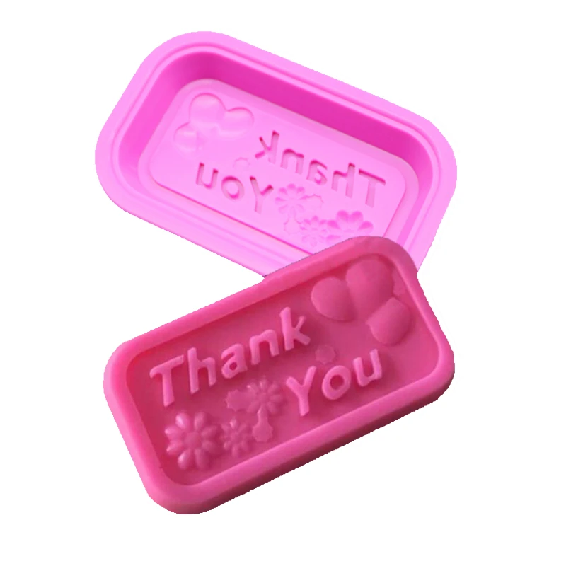 South Korea\'s Small Natural Soap And Handmade Soap Silicone Mold Making Pastry Cake Thank You Shape Forming Tool