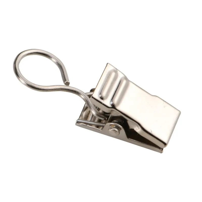 10 pcs Silver Loop Drapery Pins with Firm Non-Slip Hold, ideal for Living Room Curtains and Photo Postcard Hanging