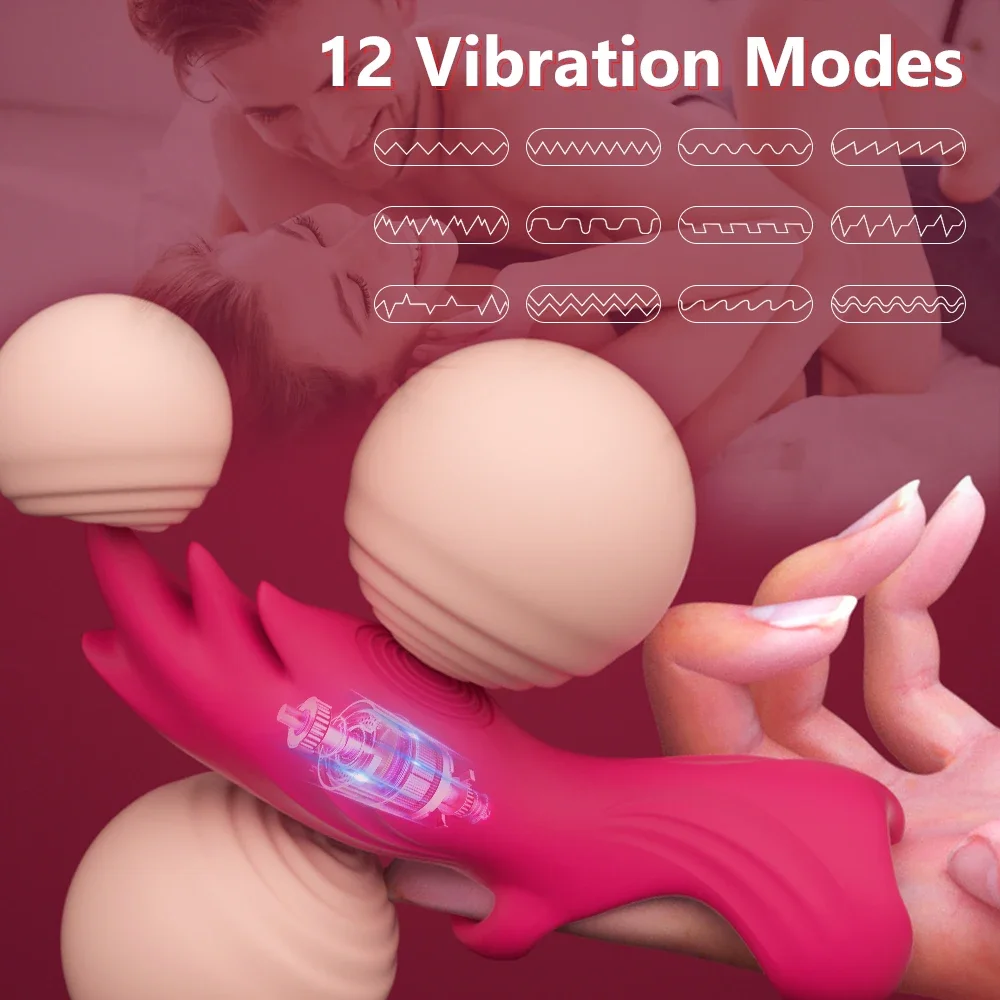 YEAIN Vibrator g-spot untuk wanita, mainan seks Stimulator klitoris perangsang klitoris puting, bentuk jari untuk wanita dewasa