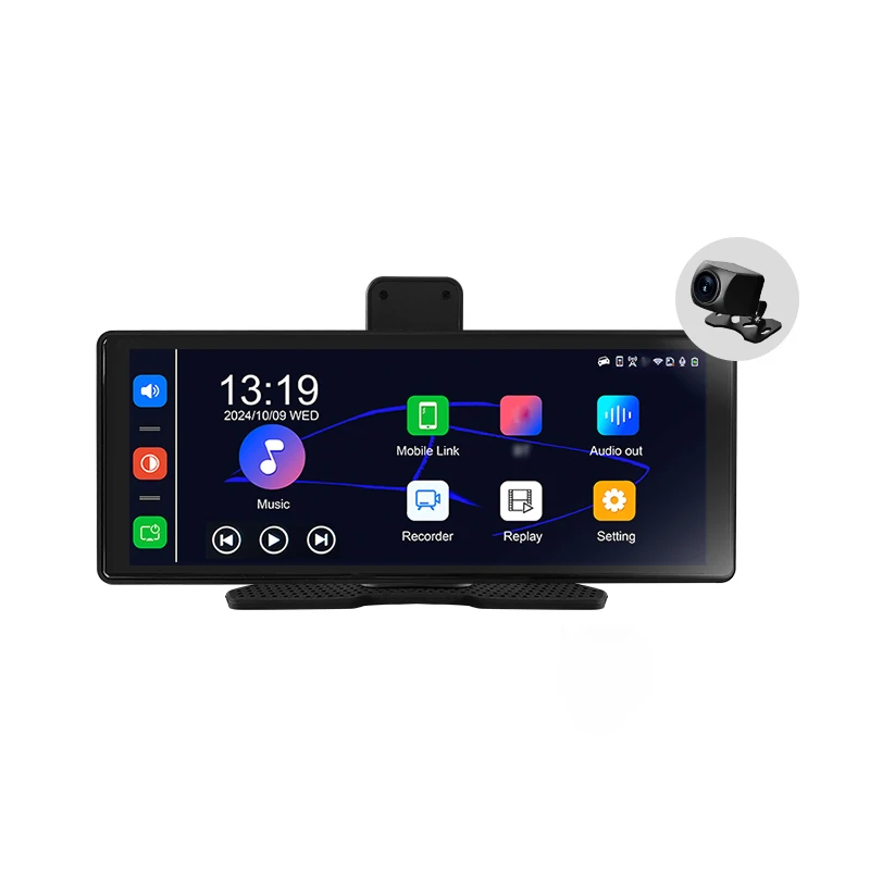 9.3 Inch  Front Rear  Carplay Screen Wireless CarPlay Support  IOS Carplay & Android Auto  FM  Touch Screen