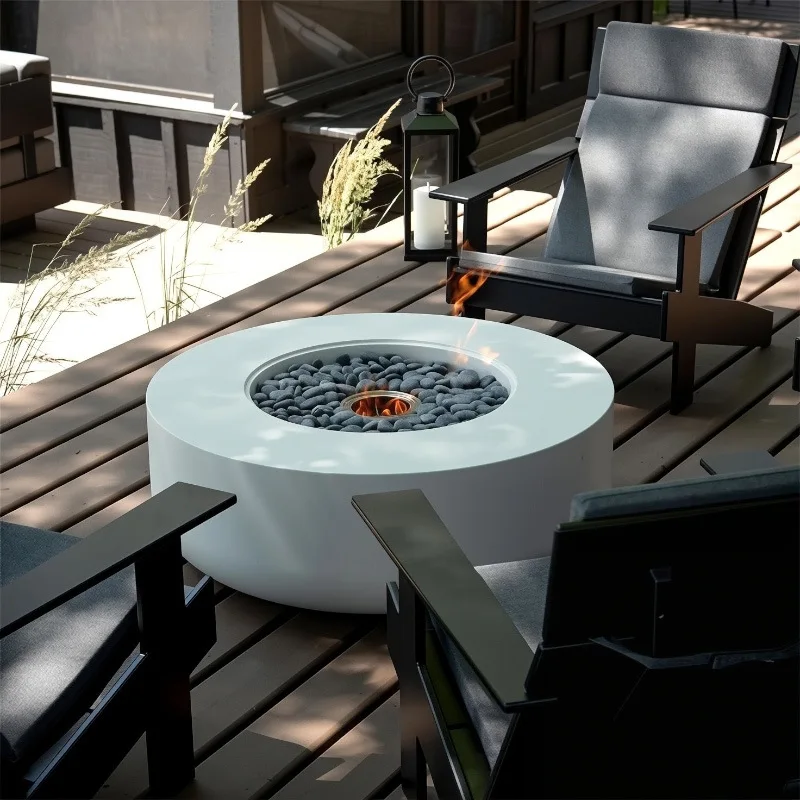 

Современная печь из нержавеющей стали для двора, дрова, объемный стол, уличная настенная печь, платформа для жарки, горшок для костра