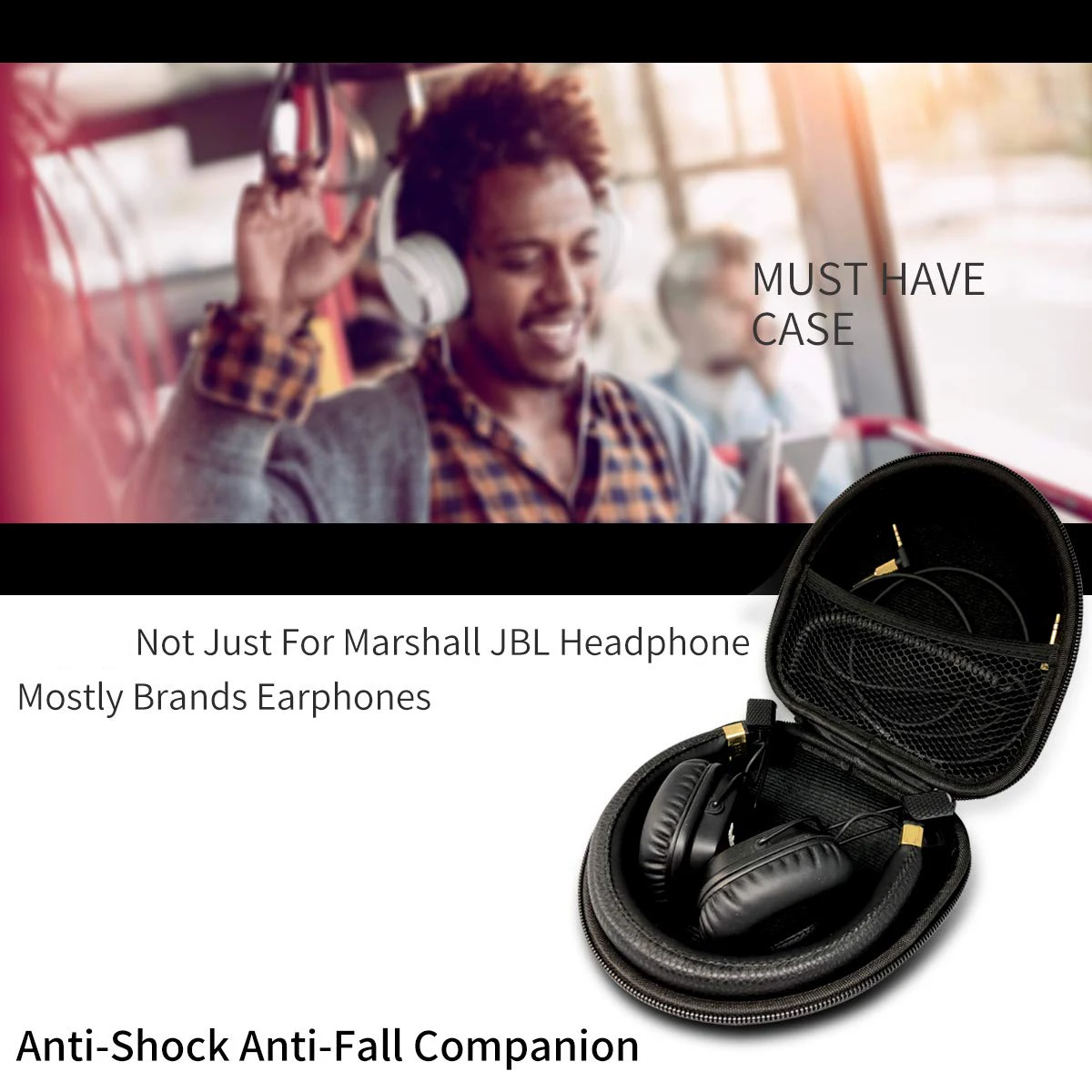 من الصعب إيفا واقية حمل حقيبة التخزين ل مارشال الكبرى 4 3 2 IV III II منتصف رصد ANC سماعات رأس بلوتوث لاسلكية