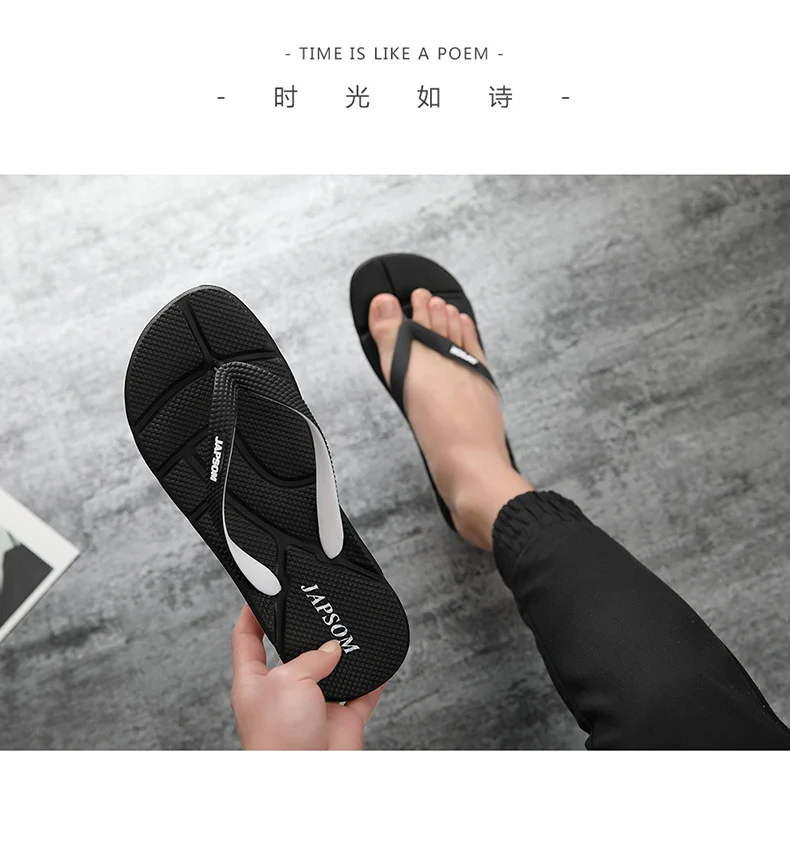 Große Größe 50 Herren Mode Massage Flip-Flops Innen-/Außenbereich Sandalen Strand Flip-Flop Herren Slides Sommer Rutschfeste Herren Duschpantoffeln – Detail 11