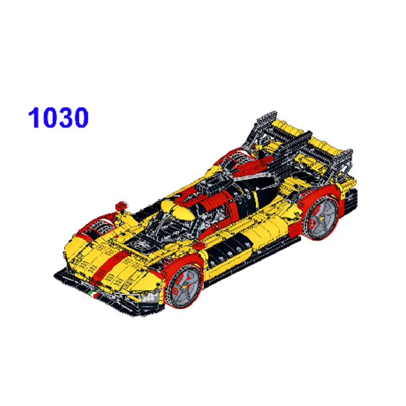 

MOC-185324 Суперкар 499P AFCorse, масштаб 1:8, сборка, строительный блок, модель 3867, детали, игрушка на день рождения, подарок для детей