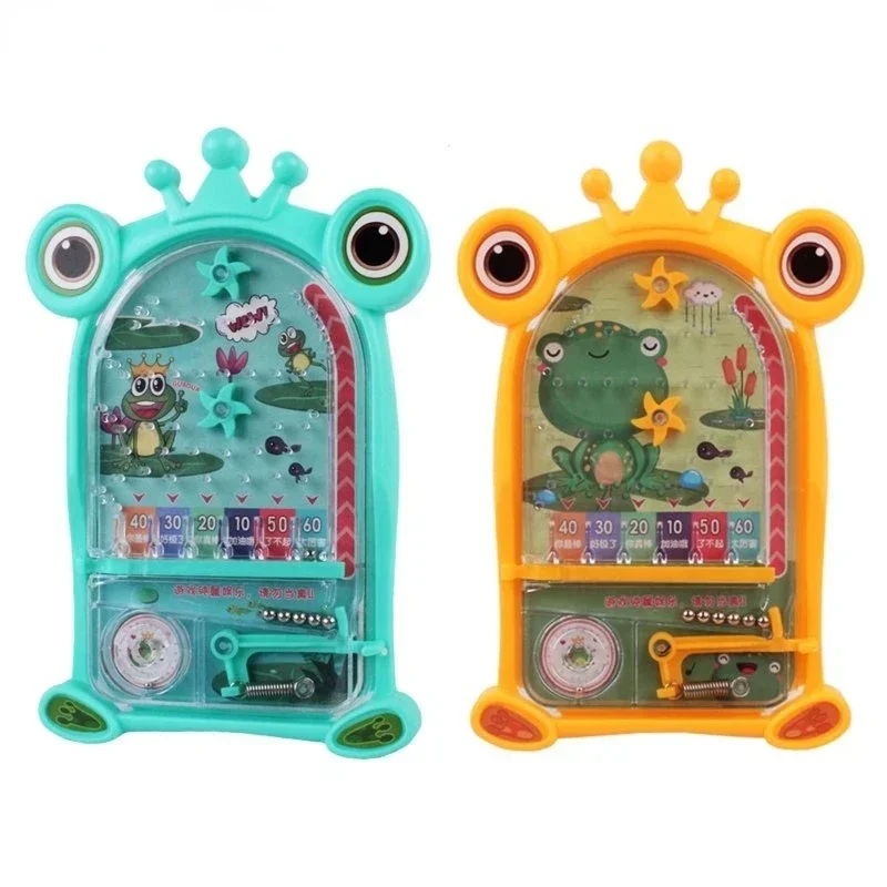 Children's Handheld Pinball Maze Toys Kids Table Shooting Board Games Parent-Child Interactive Educational Toy for Boys and Girl