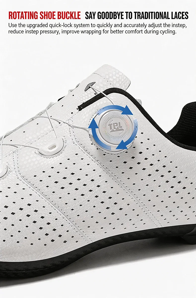 MTB Fahrradschuhe für Herren Flache Pedalschuhe Leichte Rutschfeste Selbstverriegelnde Schuhe für Damen Outdoor-Radsport Rennradschuhe – Detail 8