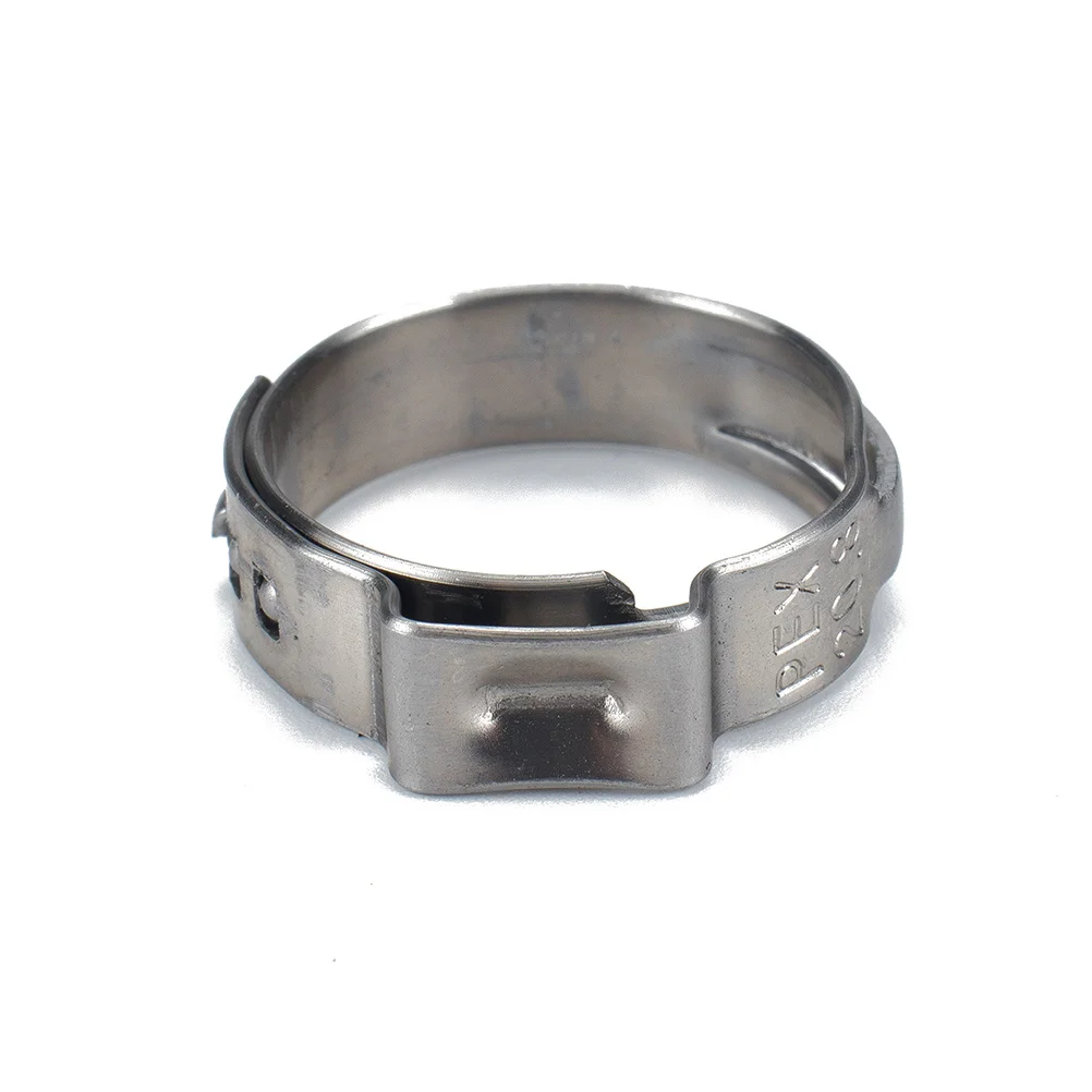 

10Pcs Drive Hose Clip Single Ear Stainless Steel Water Gas Pipe Hose Clamps Heavy Duty Worm Drive Rustproof Durable