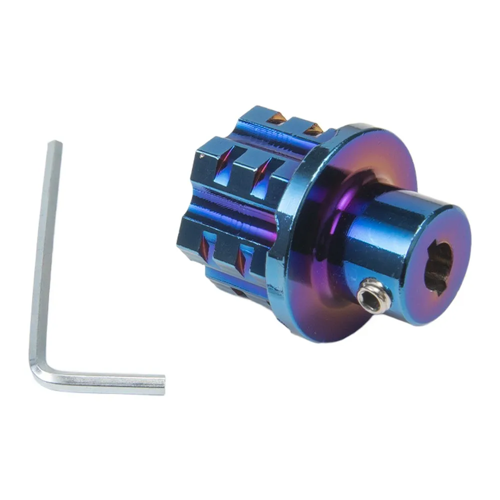 For Motorcycle Hexagonal Cap Motorcycle Key Cover Everyday Carry Aluminum Alloy Easy To Install Bright Color Pairing