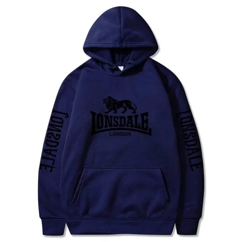 2024 new LONSDALE fashion men\'s and women\'s spring and autumn leisure hoodie men\'s sports hoodie outdoor clothing